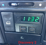 Land Rover Discovery 2 Multi-function USB Clock Kit - RED LED