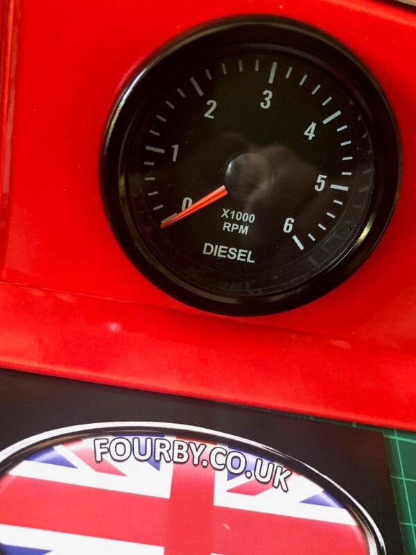 52mm 0-6000RPM Rev Counter